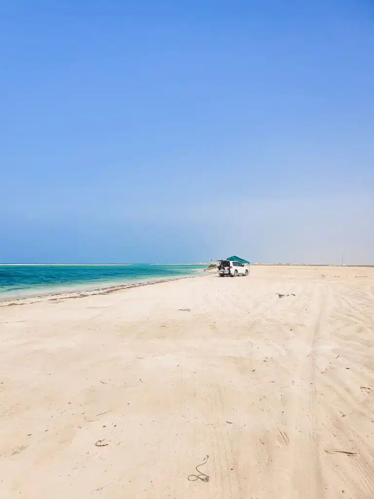 al mafjar beach, old ruins beach
