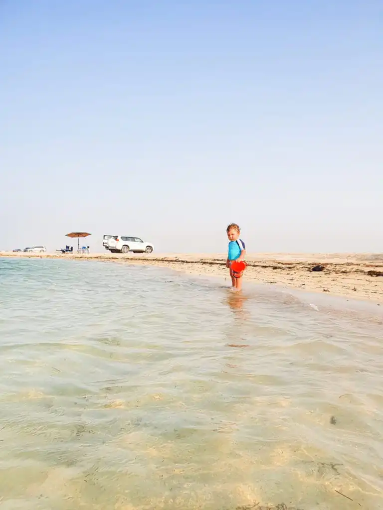 al mafjar beach, old ruins beach