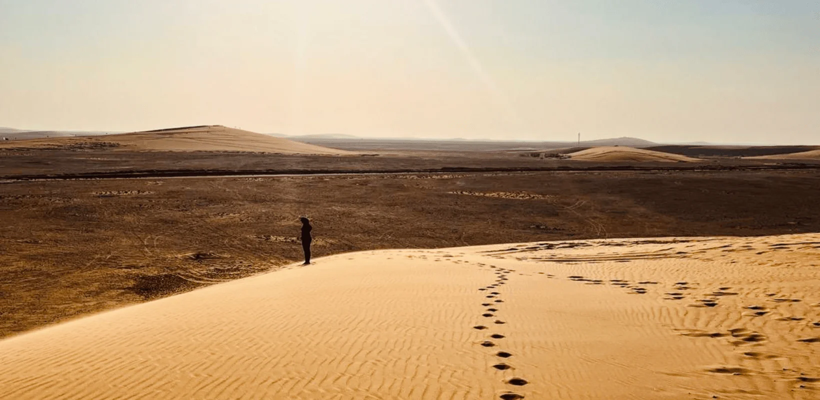 Singing Sand Dunes in Qatar